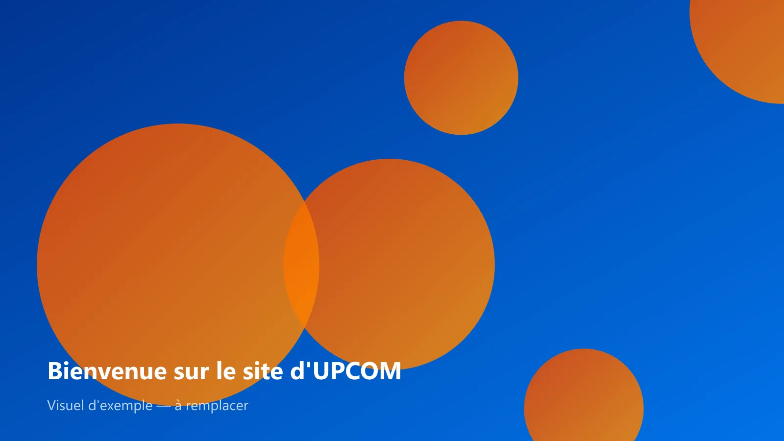 Bienvenue sur le site d'UPCOM