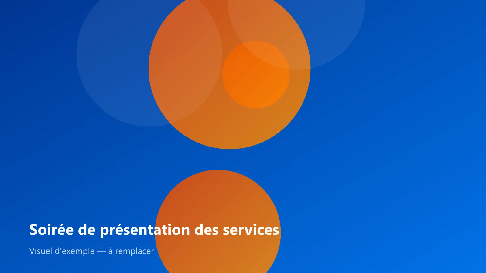 Soirée de présentation des services