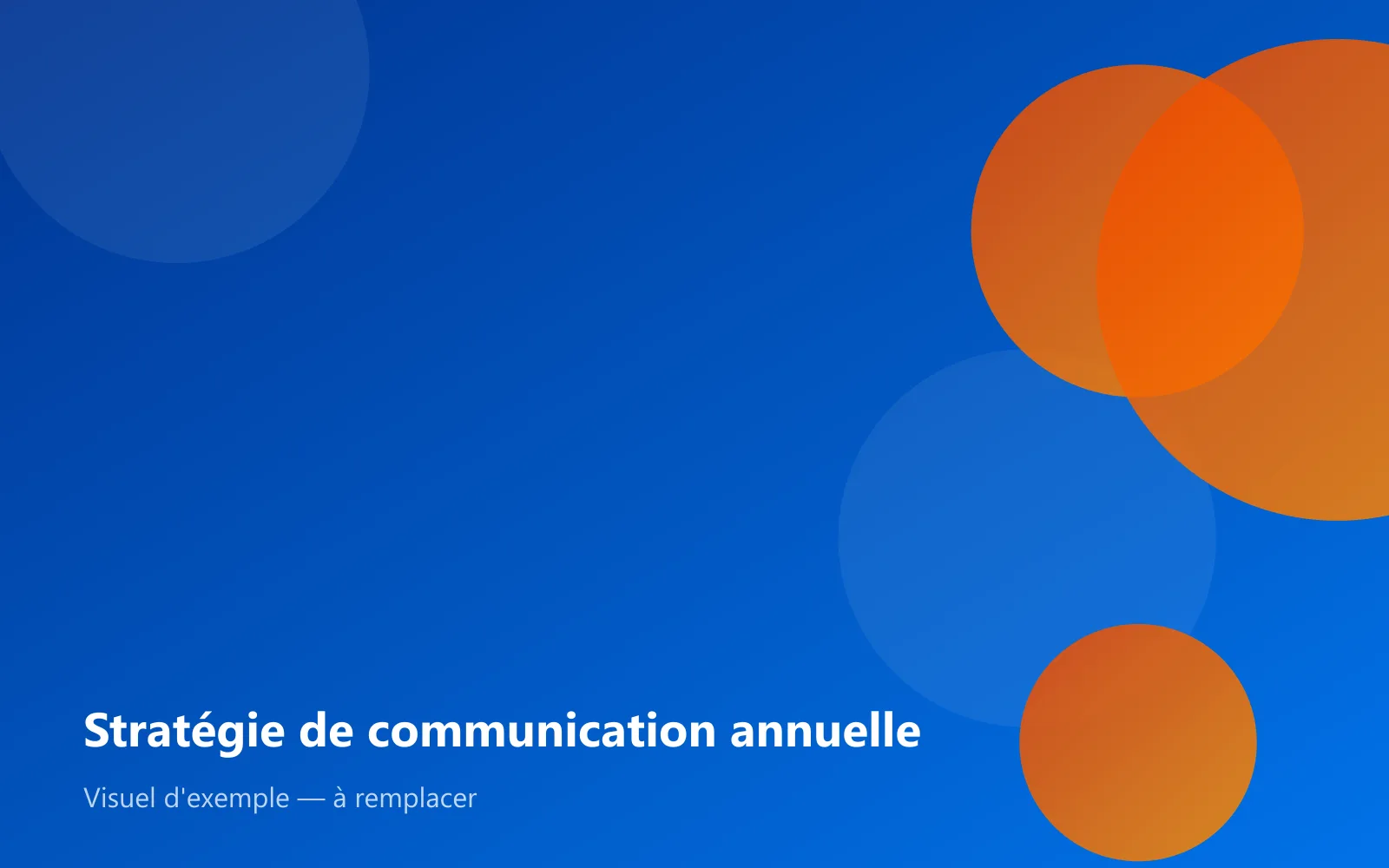 Stratégie de communication annuelle