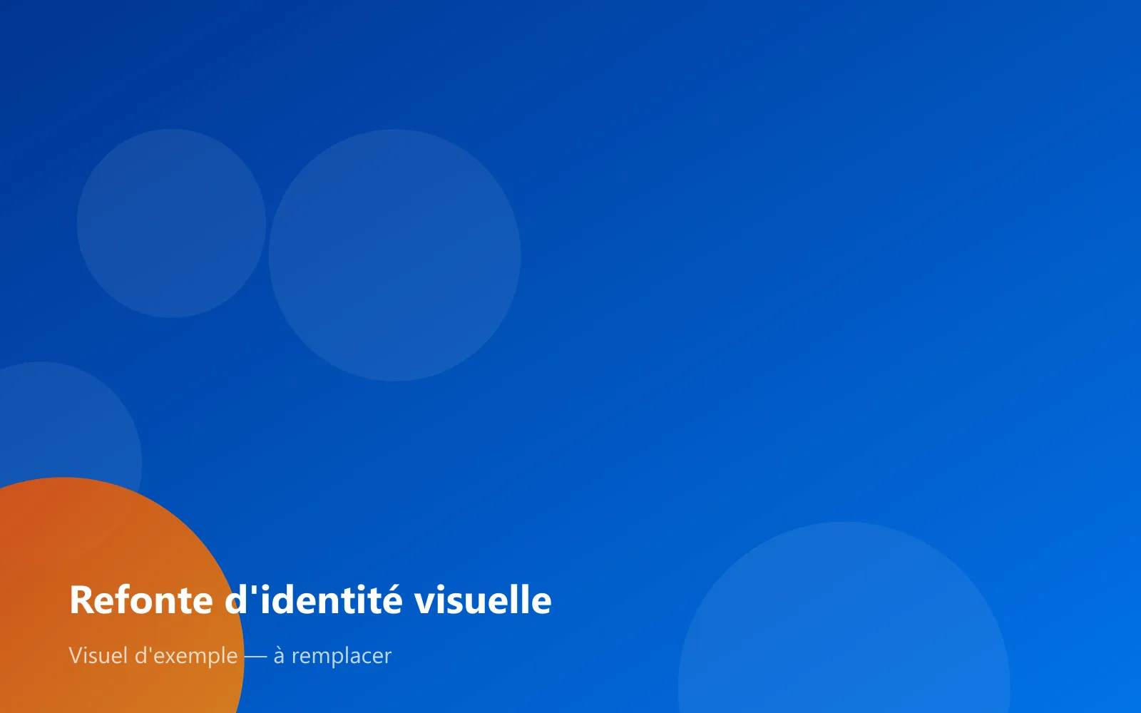 Refonte d'identité visuelle
