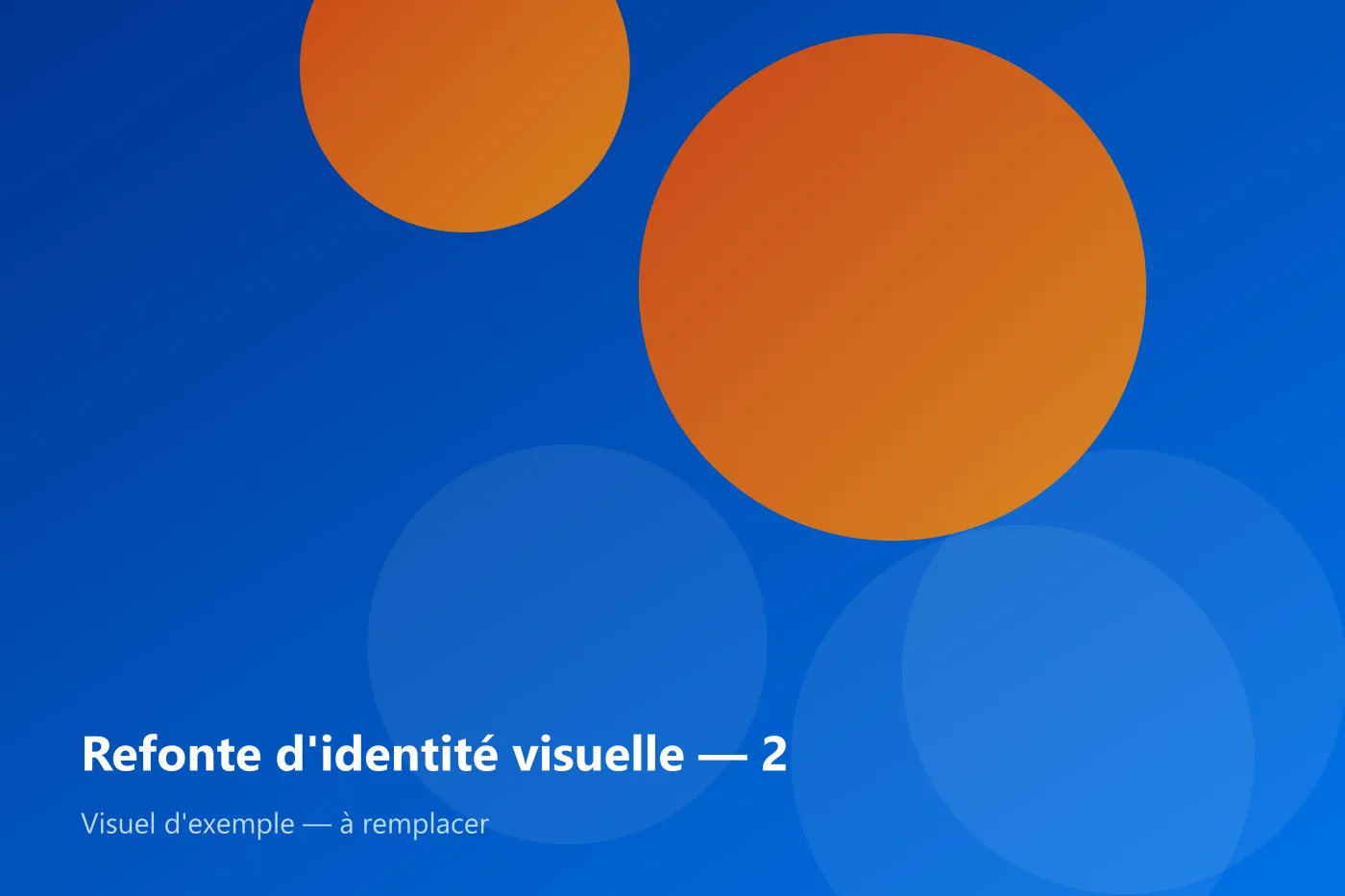 Refonte d'identité visuelle — visuel d'exemple 2